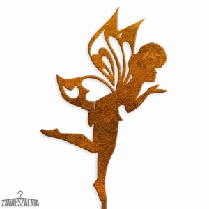 Zawieszalnia – décoration de jardin Fée Euforia en acier corten XL 13×100 cm