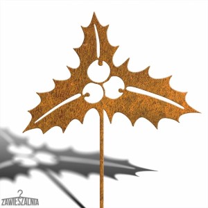 Zawieszalnia – décoration de jardin houx rouillé XL 92 cm en acier corten