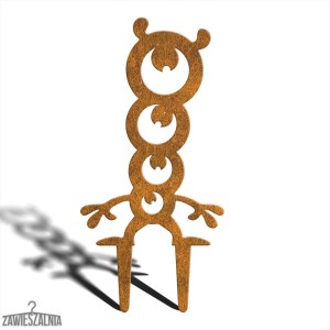Décoration de jardin à suspendre Monstre Horrible Rebis L – ornement Corten 20×41 cm