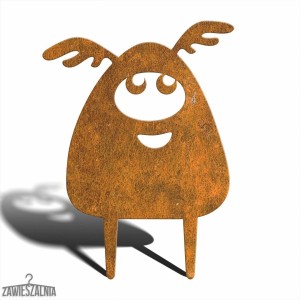 Zawieszalnia – décoration de jardin Monstre Apollo M 29×39 cm, acier Corten