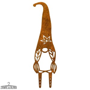 Zawieszalnia – décoration de jardin en acier Nain Apsik XL 57 cm – Corten (patine rouille)