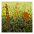Décoration de jardin Gnome Joyeux L 21×41 cm – acier corten avec patine naturelle 1008-1465-2 (2)