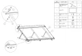 Triangle de montage, réglable - 15-30 horizontal - 980x371x850 PV-09-08 (2)