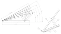 Triangle de montage, réglable - 15-30 horizontal - 980x371x850 PV-09-08 (3)