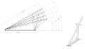 Triangle de montage, réglable - 15-30 vertical - 1500x580x1050 PV-09-07 (4)