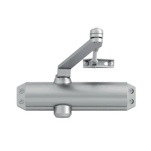 LOB DC120 – ferme-porte apparent EN2/3/4 avec bras à compas, argenté