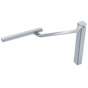 Ferme-portillon ASSA ABLOY à rail coulissant CAM-MOTION – droit, argenté