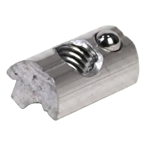 Insert coulissant M8 avec bille de blocage pour profilé PV – aluminium 6060