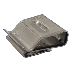 Clip câble PV en acier inoxydable H17 pour 2 câbles photovoltaïques