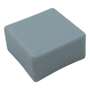 Cache plat gris LLDPE pour profilés de montage PV 40×40 mm – type 3