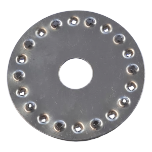 Rondelle de mise à la terre PV ronde pleine Ø35 mm – acier inoxydable A2