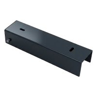 Cornière de fixation pour soubassement de clôture 200×50 mm, acier anthracite