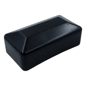 Embout UFR noir pour profilés de montage PV 80×40 mm – polyéthylène LLDPE