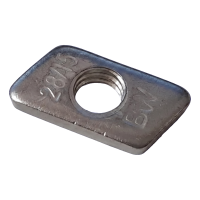 Insert fileté M8 type 28/15 en acier inoxydable A2 pour profilés de montage PV
