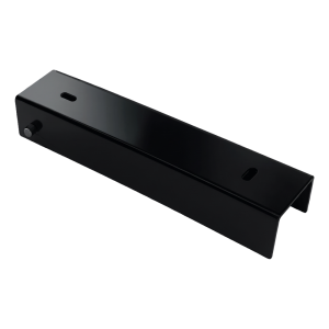 Cornière de fixation pour soubassement de clôture 200×50 mm noire – support de montage en acier