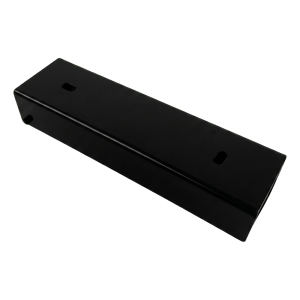 Cornière pour soubassement de clôture 200×55 mm noire – support de fixation en acier
