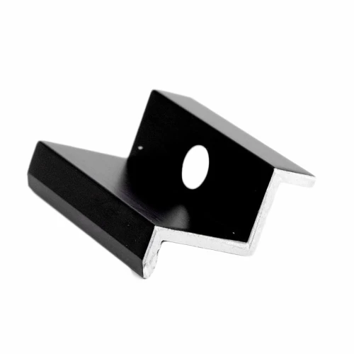 Pince d'extrémité - Trou M8 - Aluminium 6060 - H30 Anodisé PV-03-02 (1)