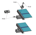 Pince d'extrémité - Trou M8 - Aluminium 6060 - H30 Anodisé PV-03-02 (4)