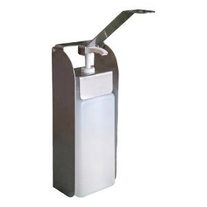 Distributeur à coude en acier inoxydable pour liquide désinfectant 1000 ml