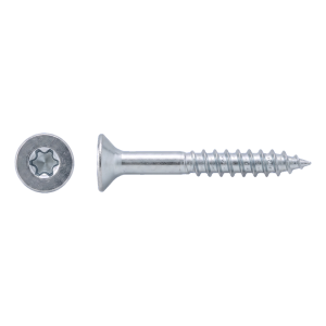 Vis pour construction bois en acier inoxydable A2 TX20 4,0×40 mm – tête fraisée, filetage partiel – carton de 200 pièces