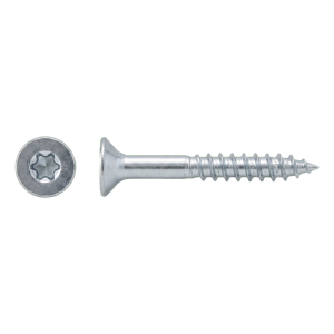 Vis pour construction bois en acier inoxydable A2 TX20 4,0×70 mm – tête fraisée, filetage partiel – carton de 200 pièces