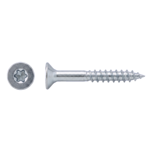 Vis pour construction bois en acier inoxydable A2 TX10 3,0×50 mm – tête fraisée, filetage partiel – carton de 200 pièces