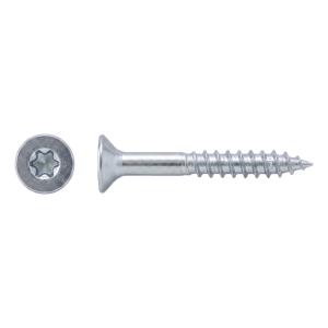 Vis pour construction bois en acier inoxydable A2 TX20 4,0×30 mm – tête fraisée, filetage partiel – carton de 500 pièces