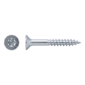 Vis pour construction bois en acier inoxydable A2 TX10 3,0×30 mm – tête fraisée, filetage partiel – carton de 500 pièces