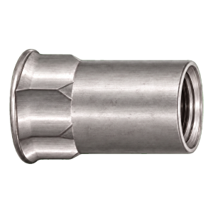 Écrou à river en acier inoxydable A2 M6×16 mm – petite tête fraisée, fût semi-hexagonal – carton de 250 pièces