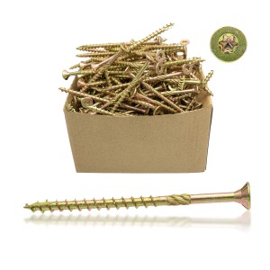 Vis de construction pour bois 5×60 mm, tête fraisée, Torx-25, lot de 250 pcs, Dromet