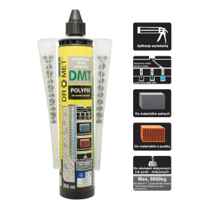 Résine polyester DMT POLYFIX 300 ml, sans styrène (ancrage chimique)