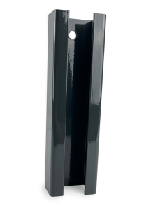Connecteur de poteau de clôture à panneaux 60×40 mm – anthracite RAL 7016, longueur 190 mm