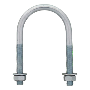 Boulon en U (collier pour tubes) galvanisé M10 × 77 mm, pour tube 2 1/2"