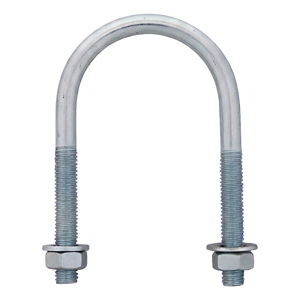 Boulon en U (collier pour tubes) galvanisé M10 × 102 mm, pour tube 3 1/2"