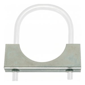 Connecteur pour boulon en U galvanisé Ø10 × 49 mm, pour tube 1 1/2"