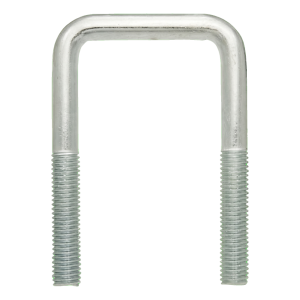 Boulon en U carré (type C) galvanisé M6 × 28 × 55 mm, pour tube 3/4"
