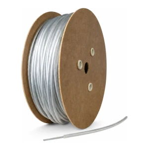 Câble acier gainé PVC galvanisé Ø5,0 mm – câble Ø2,5 mm 1×19, gaine transparente – vente au mètre