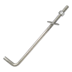 Tige d'ancrage coudée en L (boulon d'ancrage coudé) M14×400 mm – galvanisée