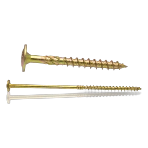 Vis de charpente tête disque zinguée TX40 8,0×160 mm – filetage partiel – lot de 50 pièces
