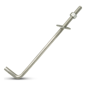 Tige d'ancrage coudée en L (boulon d'ancrage coudé) M12×500 mm – galvanisée