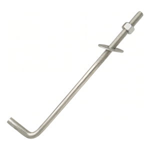 Tige d'ancrage coudée en L (boulon d'ancrage coudé) M14×300 mm – galvanisée