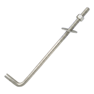 Tige d'ancrage coudée en L (tige filetée coudée) M14×500 mm – galvanisée