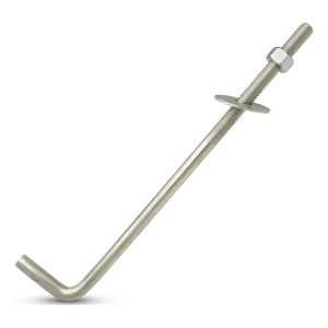 Tige d'ancrage coudée en L (tige filetée coudée) M16×500 mm – galvanisée