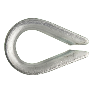 Cosse-cœur galvanisée pour câble 3 mm – DIN 6899 B