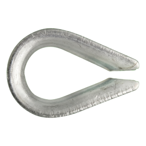 Cosse-cœur galvanisée pour câble 4 mm – DIN 6899 B