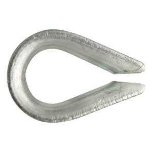 Cosse-cœur galvanisée pour câble 12 mm – DIN 6899 B