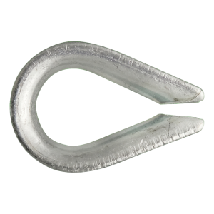 Cosse-cœur galvanisée pour câble 18 mm – DIN 6899 B