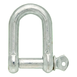 Manille droite galvanisée 10 mm – axe fileté M10