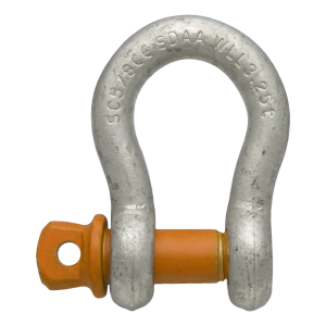 Manille lyre galvanisée 3,25 t – axe Ø19 mm, EN 13889