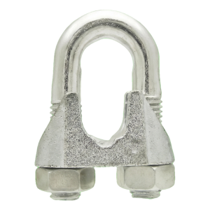 Serre-câble à étrier galvanisé pour câbles acier 3 mm – équivalent DIN 741
